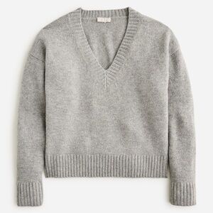 Relaxed V-neck Pullover Sweater